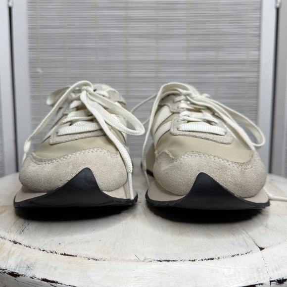 New Balance Off White Beige Suede Fabric Retro Sneakers Casual Street Style 7 - Picture 4 of 11